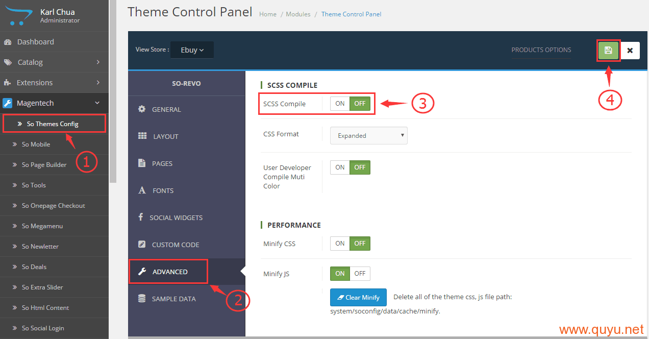 安装OpenCart so_revo模板完整包之后访问非常慢的解决方法【图解】